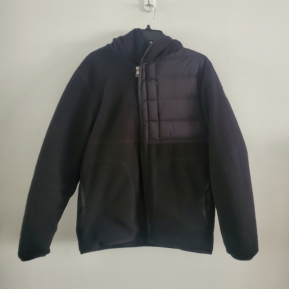 Moncler Feyder Panelled Fleece and Quilted Shell Hooded Down Jacket 3 - Picture 10 of 15